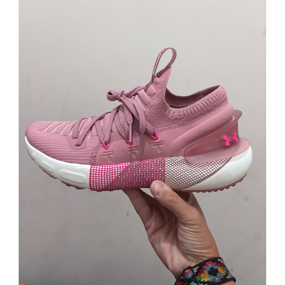 Under Armour HOVR Phantom 2 Womens Running Shoes Pink 3025517-604 Size 8 New